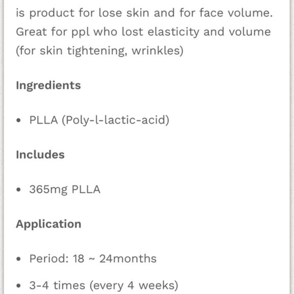 Professional PLLA Collagen Booster
- Volumizing & Skin Firming (1
Sealed Vial) - Picture 5 of 5